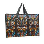 Bolsa Mala Sacola Feira Viagem Armazenamento Multiuso Dobrável Em Lona Impermeável Com Ziper Modelo:4