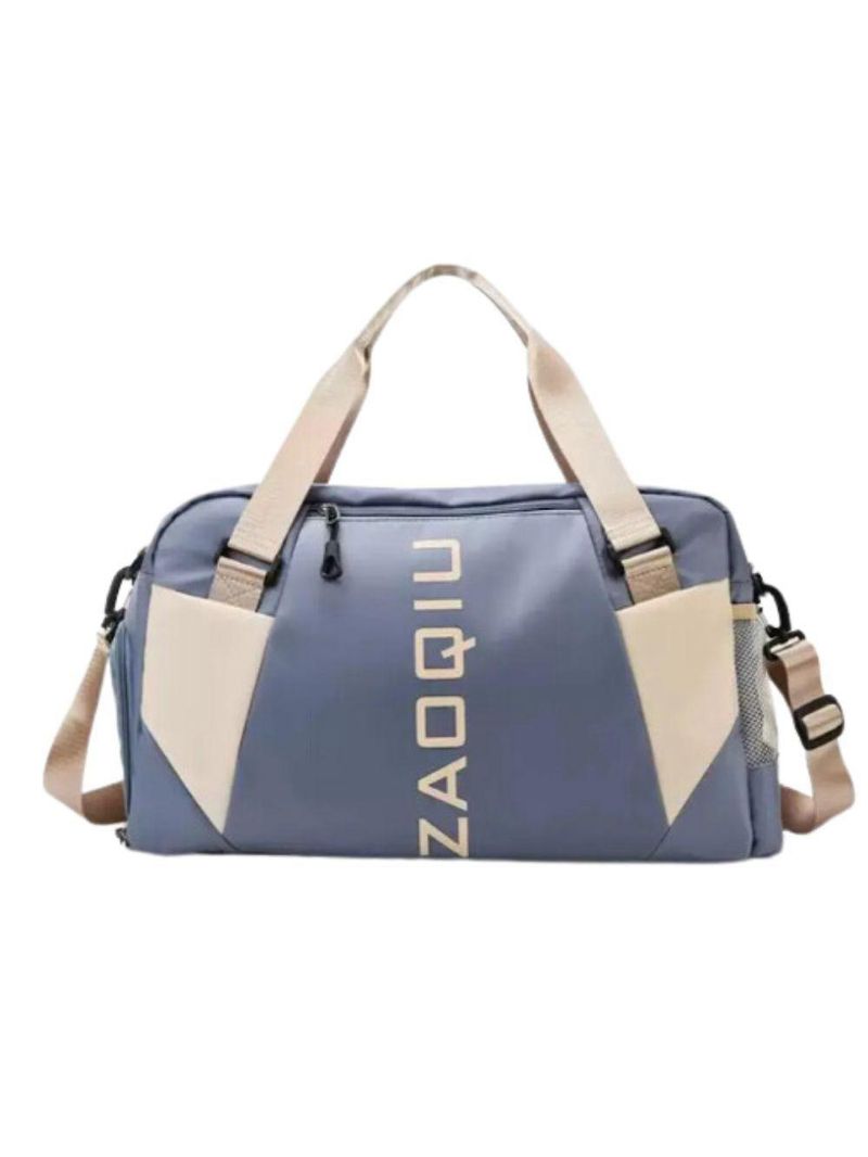 Bolsa Mala Grande Alça Academia Esportiva Viagem, Piscina Ideal Para Viagens, Porta Sapatos - Azul