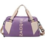 Bolsa Mala Grande Alça Academia Esportiva Viagem, Piscina Ideal Para Viagens, Porta Sapatos - Lilás
