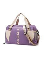 Bolsa Mala Grande Alça Academia Esportiva Viagem, Piscina Ideal Para Viagens, Porta Sapatos - Lilás