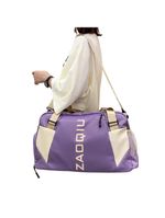 Bolsa Mala Grande Alça Academia Esportiva Viagem, Piscina Ideal Para Viagens, Porta Sapatos - Lilás