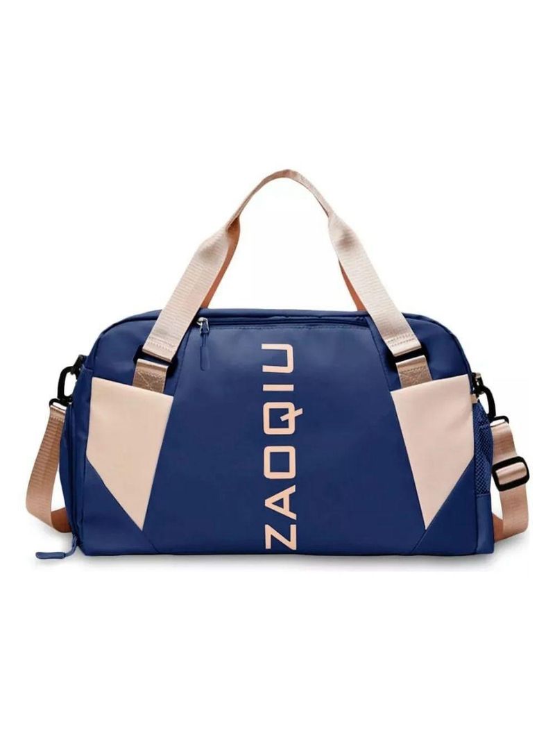 Bolsa Mala Grande Com Alça Academia Esportiva Fitness Compartimentos Para Sapatos Cor:azul;gênero:unissex;tamanho:único
