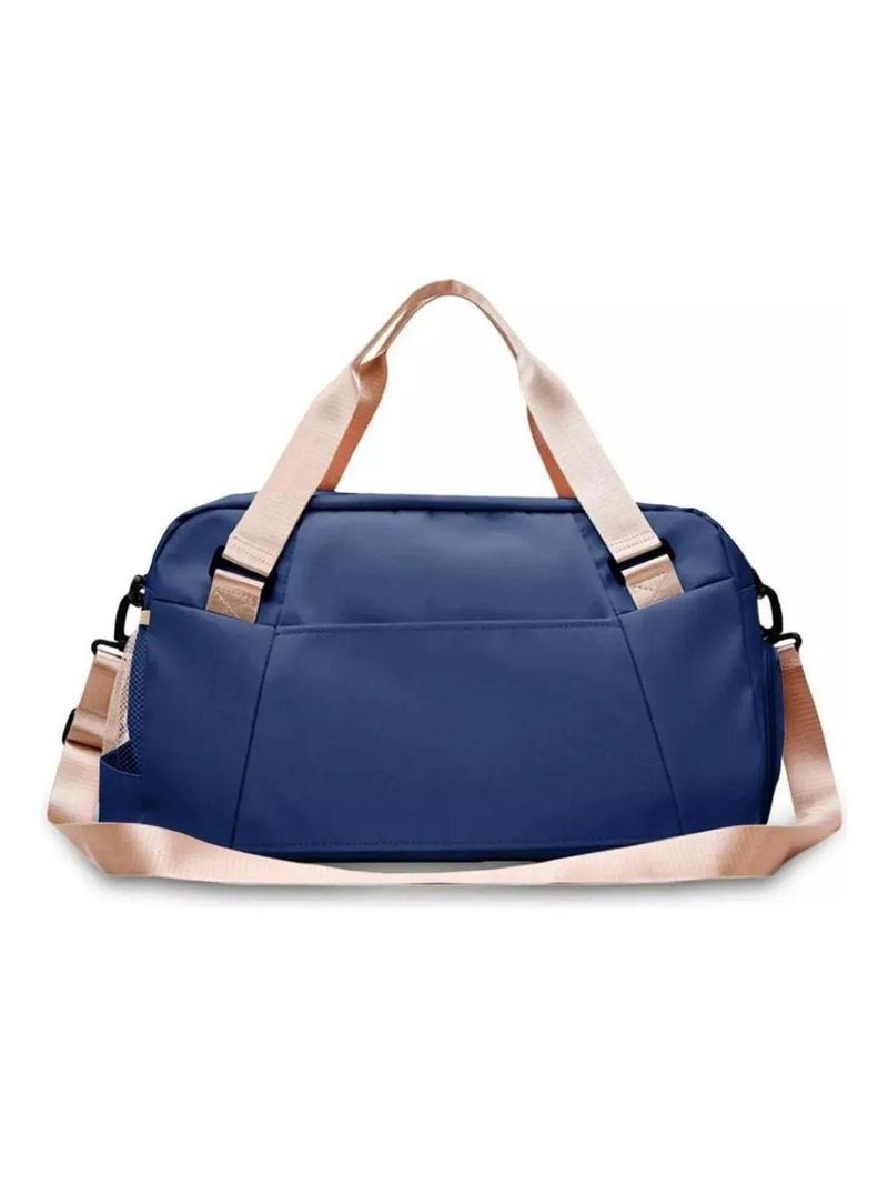 Bolsa Mala Grande Com Alça Academia Esportiva Fitness Compartimentos Para Sapatos Cor:azul;gênero:unissex;tamanho:único
