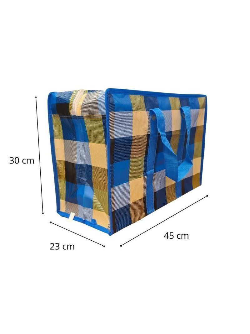 Bolsa Mala Sacola Feira Viagem Armazenamento Multiuso Dobrável Em Lona Impermeável Com Ziper Modelo:1