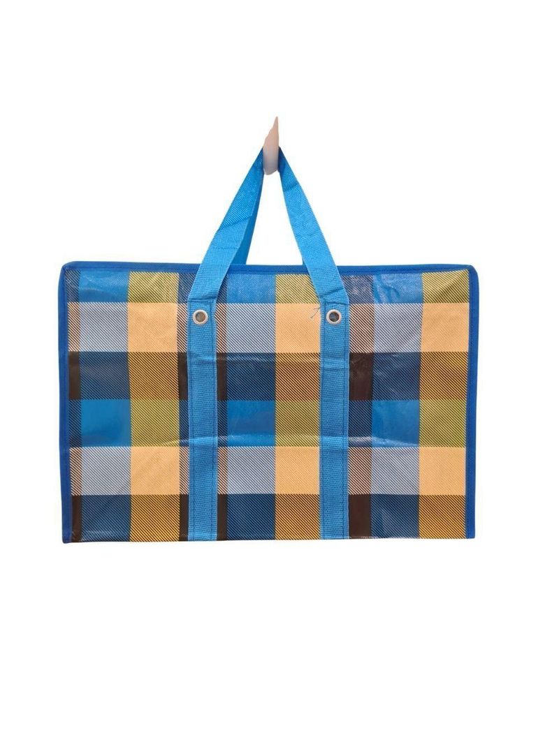 Bolsa Mala Sacola Feira Viagem Armazenamento Multiuso Dobrável Em Lona Impermeável Com Ziper Modelo:1