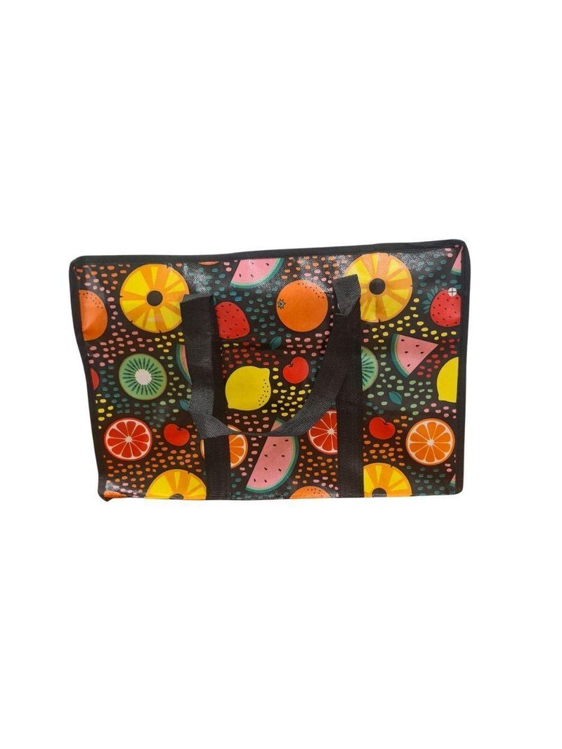 Bolsa Mala Sacola Feira Viagem Armazenamento Multiuso Dobrável Em Lona Impermeável Com Ziper Modelo:5