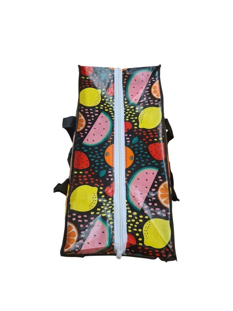 Bolsa Mala Sacola Feira Viagem Armazenamento Multiuso Dobrável Em Lona Impermeável Com Ziper Modelo:5