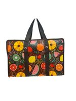 Bolsa Mala Sacola Feira Viagem Armazenamento Multiuso Dobrável Em Lona Impermeável Com Ziper Modelo:5