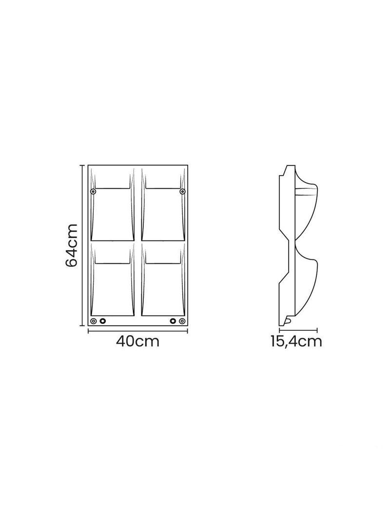 Floreira De Parede Tramontina Malaia Em Polietileno Bege Tramontina