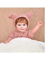 Bebê Reborn Boneca De Silicone De Vinil Macio Menina Realista 48cm