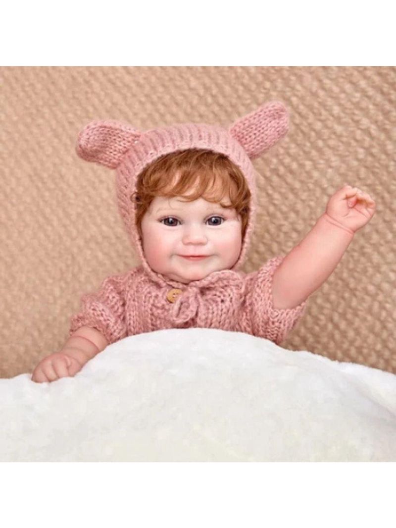 Bebê Reborn Boneca De Silicone De Vinil Macio Menina Realista 48cm
