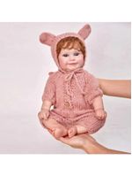 Bebê Reborn Boneca De Silicone De Vinil Macio Menina Realista 48cm