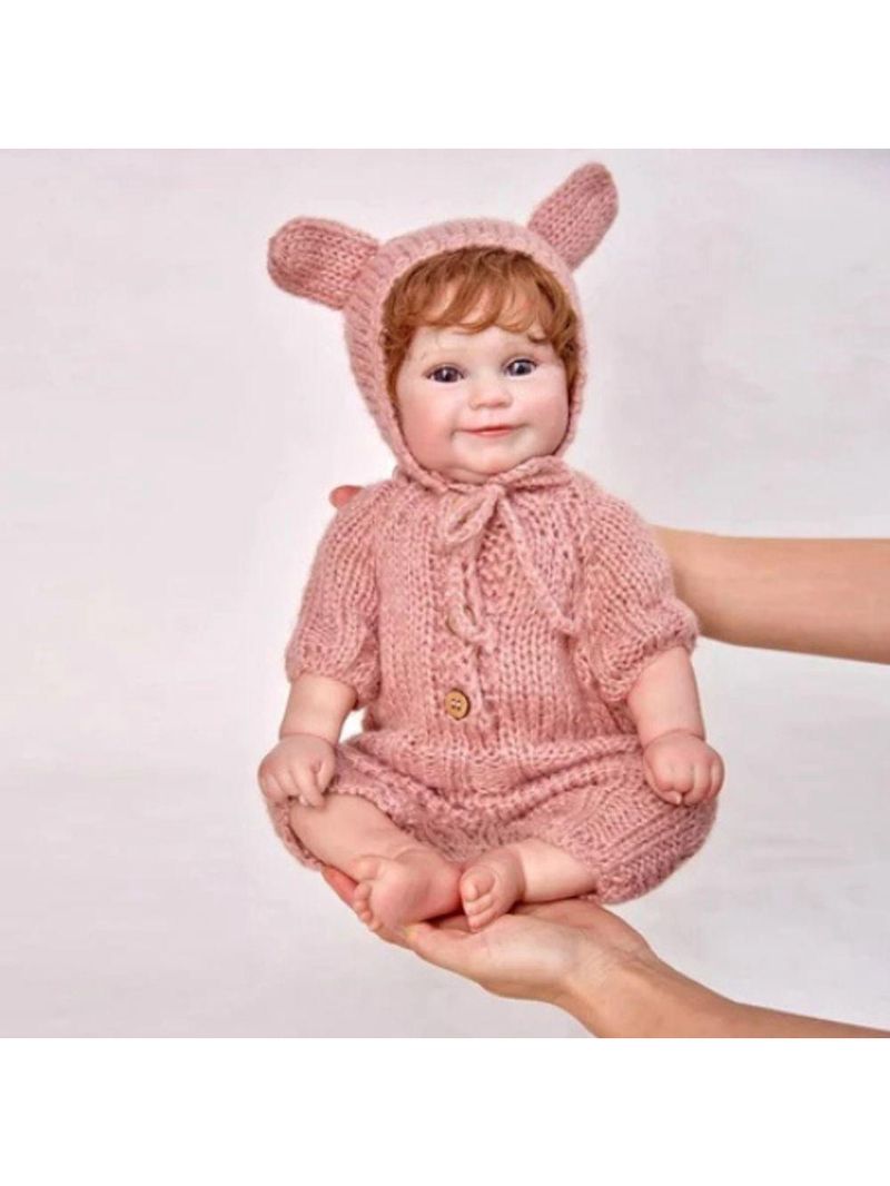 Bebê Reborn Boneca De Silicone De Vinil Macio Menina Realista 48cm