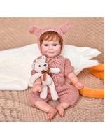 Bebê Reborn Boneca De Silicone De Vinil Macio Menina Realista 48cm