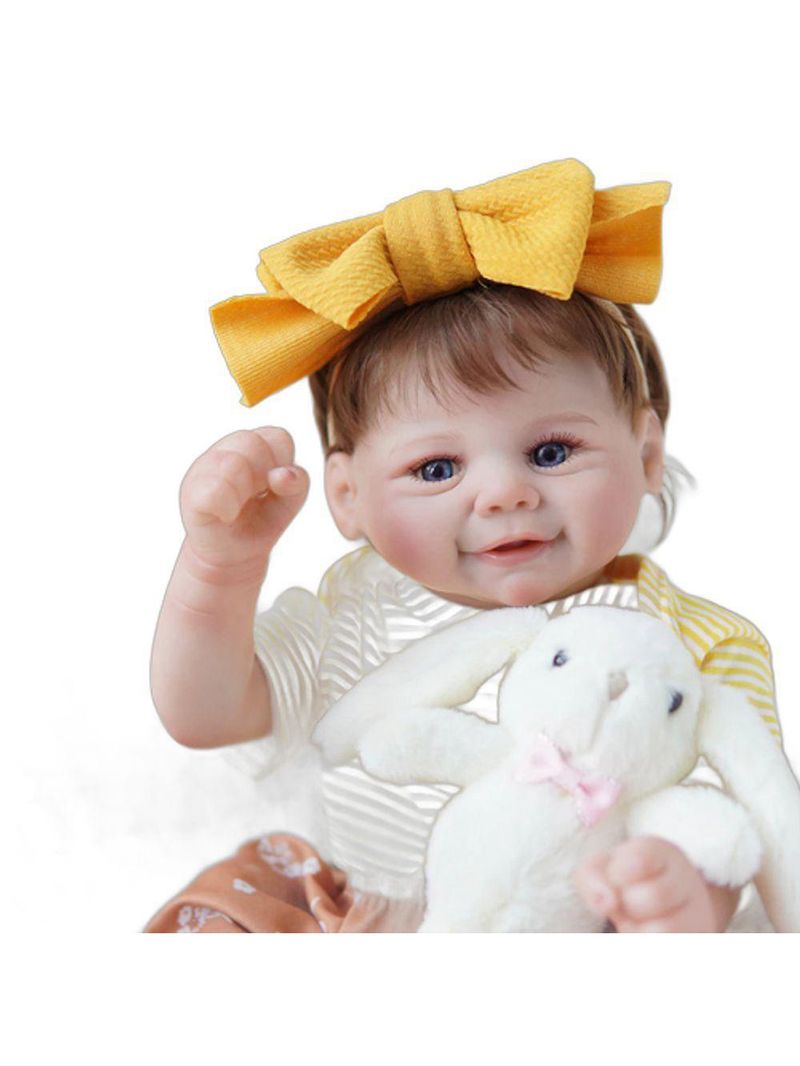 Bebê Reborn 48cm Menina Corpo De Silicone Realista Pintado