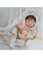 Bebe Reborn Menina De Silicone De Vinil Macio Realista 55cm Veias Visíveis
