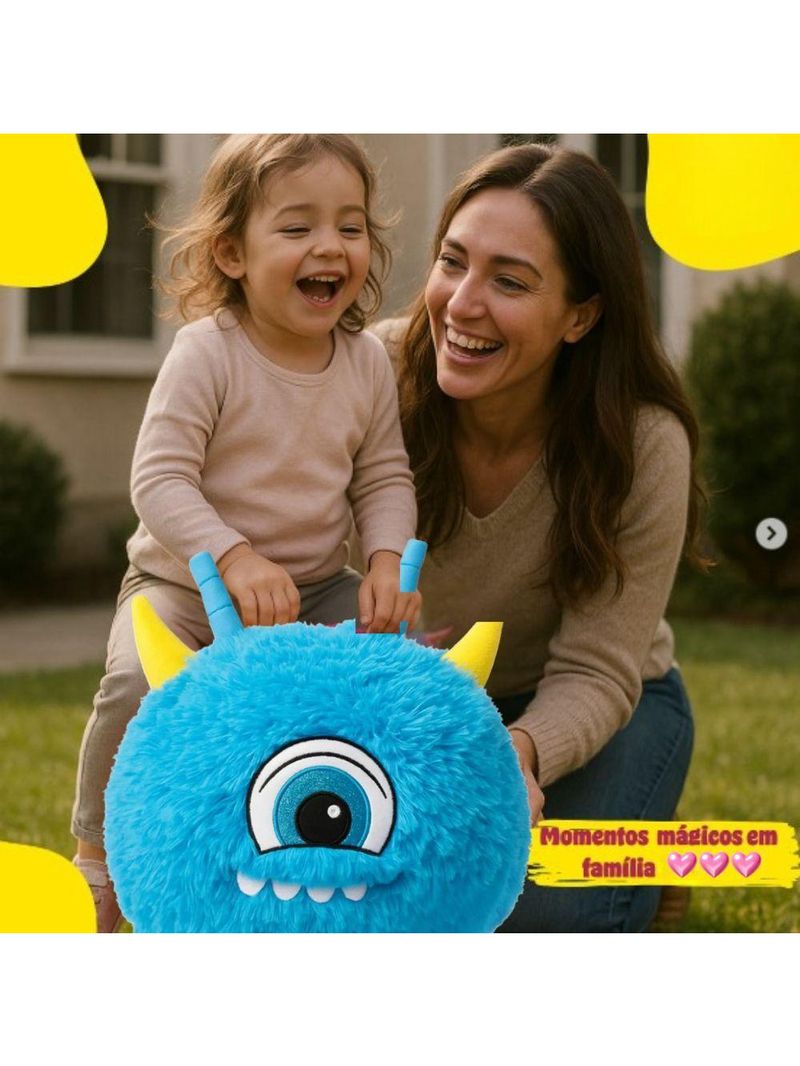 Pelúcia Bola Inflável Azul Infantil Com Bomba Inclusa