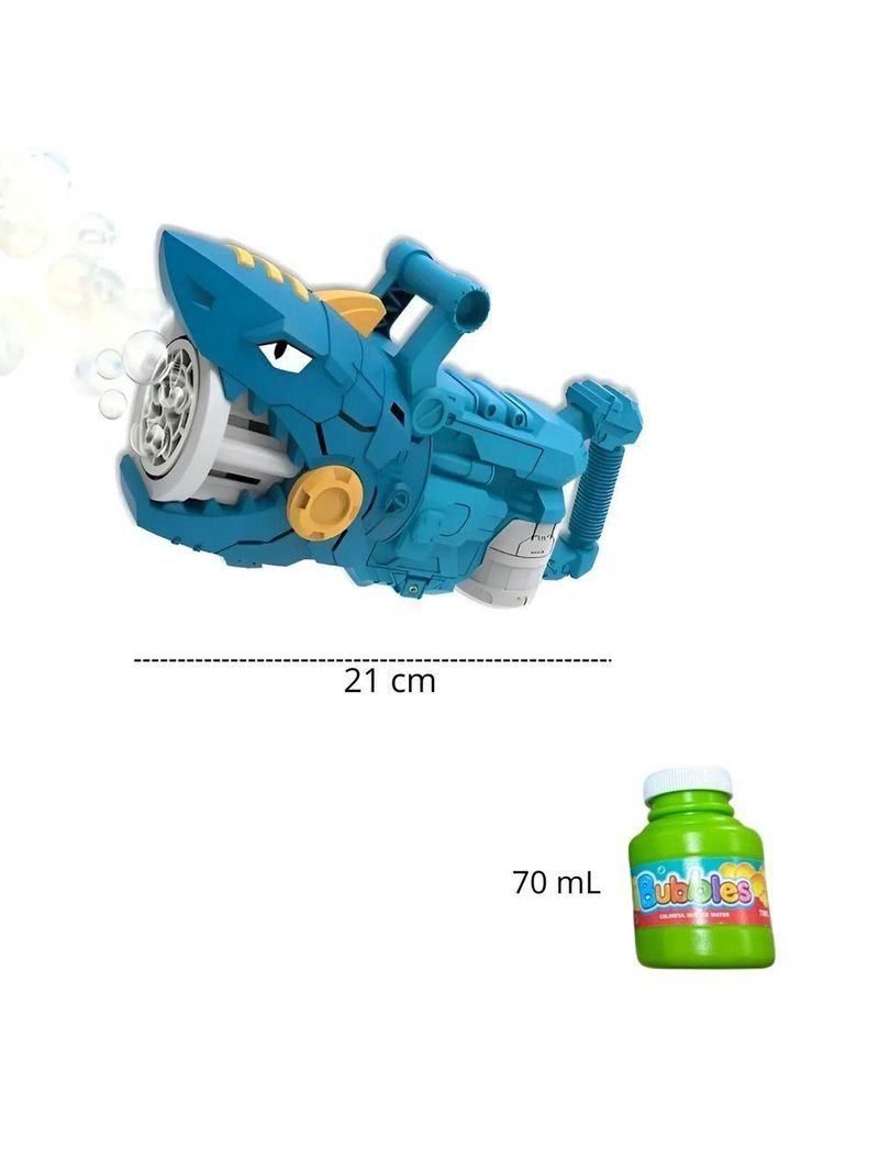 Pistola De Bolhas Tubarão Chuva De Bolhas De Sabão