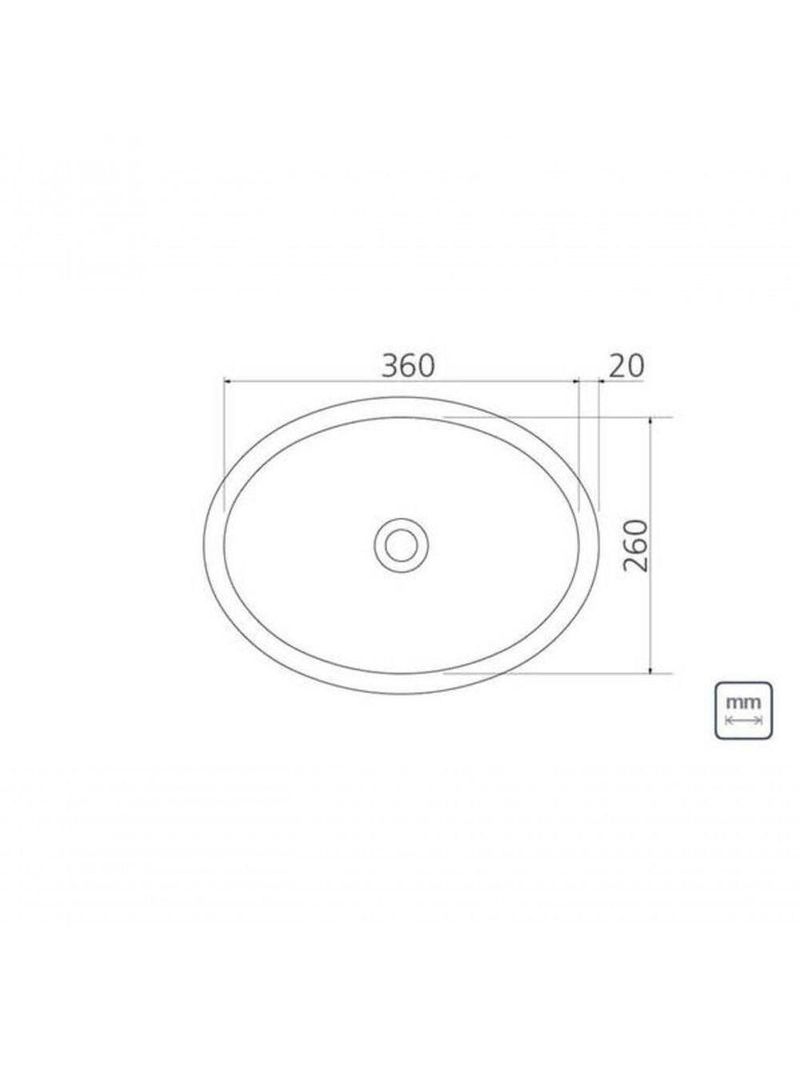 Cuba Para Lavabo Oval Tramontina Em Aço Inox Alto Brilho 36x26cm
