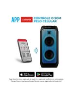 Caixa De Som Partybox Aiwa Pb-05 Bluetooth 20h Rgb Usb Tws Preto Bivolt