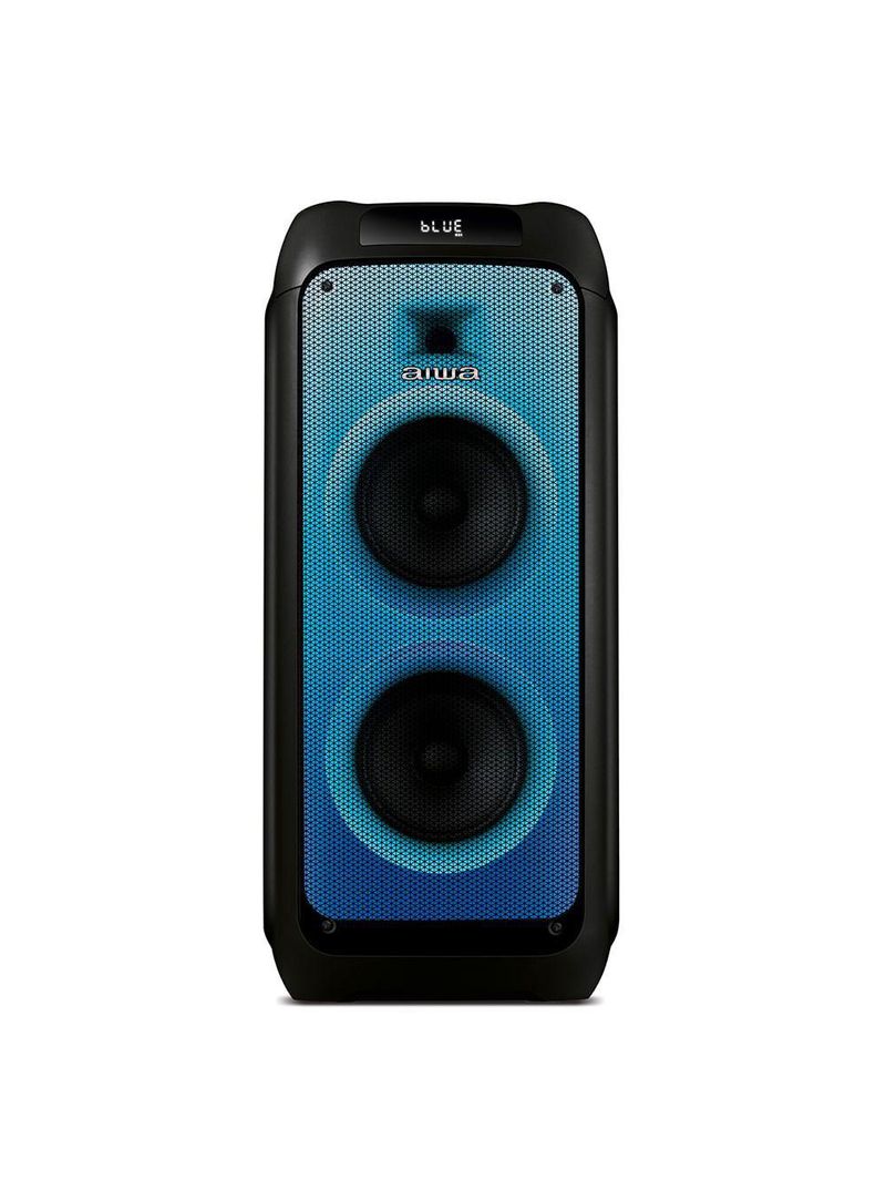 Caixa De Som Partybox Aiwa Pb-05 Bluetooth 20h Rgb Usb Tws Preto Bivolt