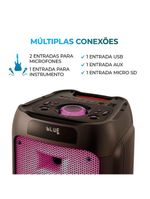 Caixa De Som Partybox Aiwa Pb-05 Bluetooth 20h Rgb Usb Tws Preto Bivolt