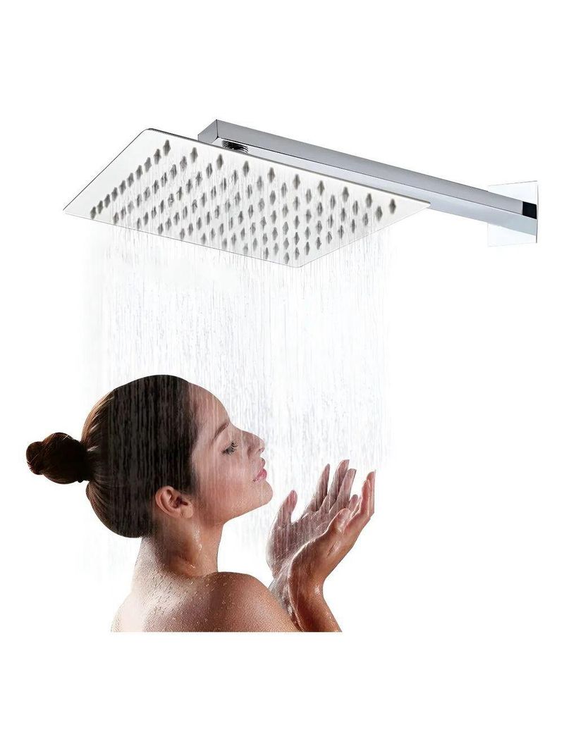 Ducha Chuveiro Cromado Luxo Metal 20x20 Solar Gás Inox