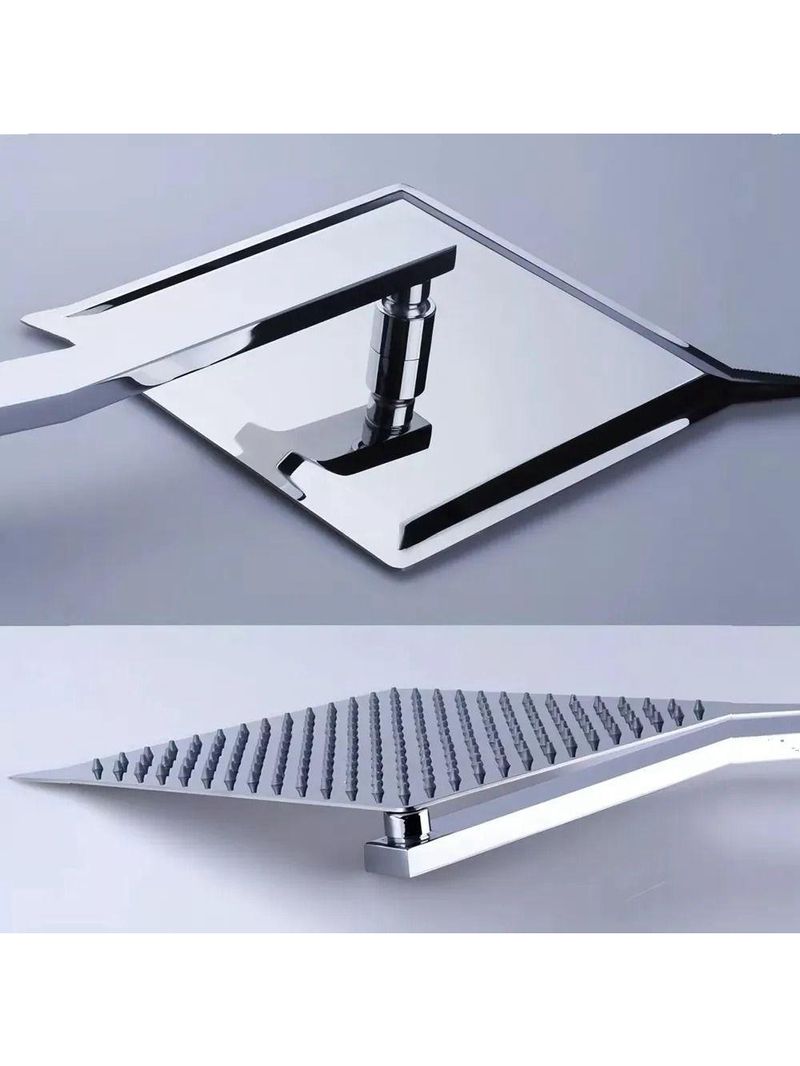 Ducha Chuveiro Cromado Luxo Metal 20x20 Solar Gás Inox