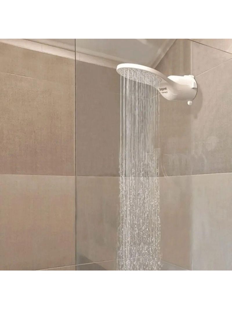 Ducha Eletrônica Moment Grande Vazão Zagonel Branco Potência 5500W 110V