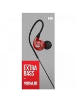 Fone De Ouvido Vokal E40 In Ear Vermelho