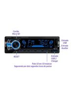 Auto Rádio Roadstar Rs2751br Mp3 Bluetooth