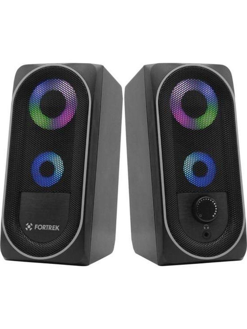 Caixa De Som Fortrek Black Hawk Rgb Preta Gamer