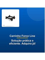 Carrinho Gabinete Nobreak Force Line Preto Rodinhas