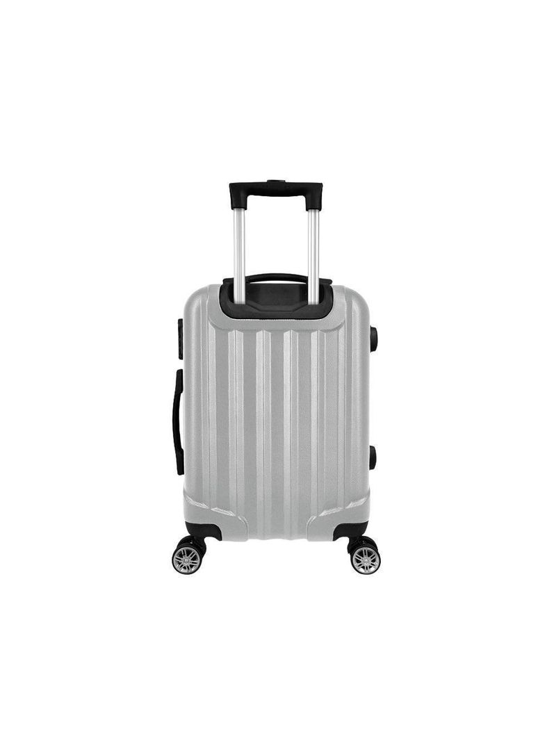 Mala de Bordo ABS 4 Rodas Future Fortt Prata MFB01-PR