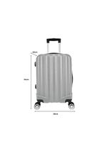 Mala de Bordo ABS 4 Rodas Future Fortt Prata MFB01-PR