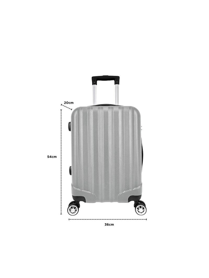 Mala de Bordo ABS 4 Rodas Future Fortt Prata MFB01-PR