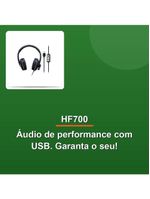Headset Com Fio Hf700 Usb 210cm Ruído Preto