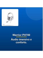 Headset Gamer Warrior Ph700 Branco