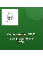 Headset Gamer Warrior Ph700 Branco
