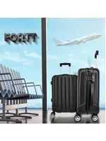 Mala de Bordo ABS 4 Rodas Future Fortt Preta MFB01-PT