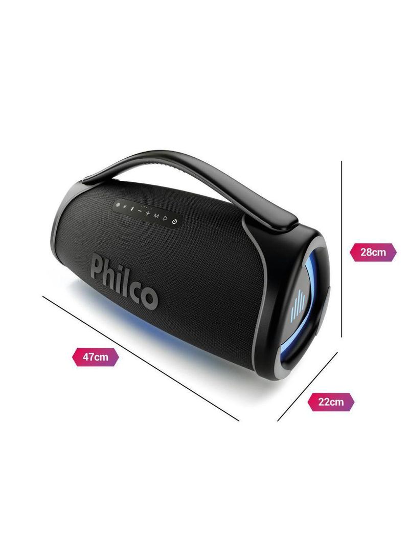 Boombox Philco Extreme Bluetooth V54 300W PBX01 Bivolt