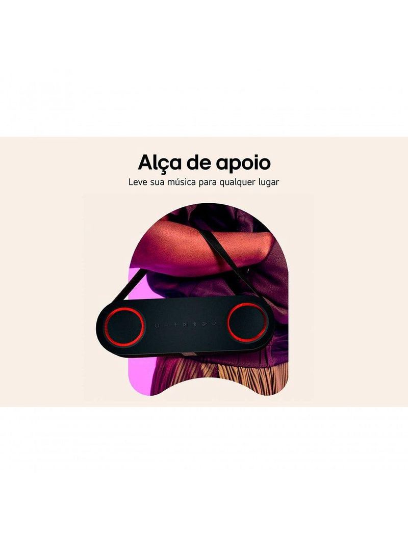 LG XBOOM Bounce By - Caixa De Som Bluetooth Com Radiadores Passivos