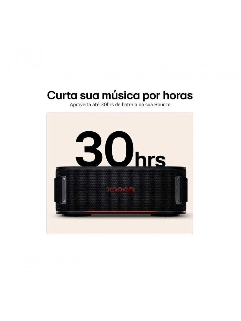 LG XBOOM Bounce By - Caixa De Som Bluetooth Com Radiadores Passivos