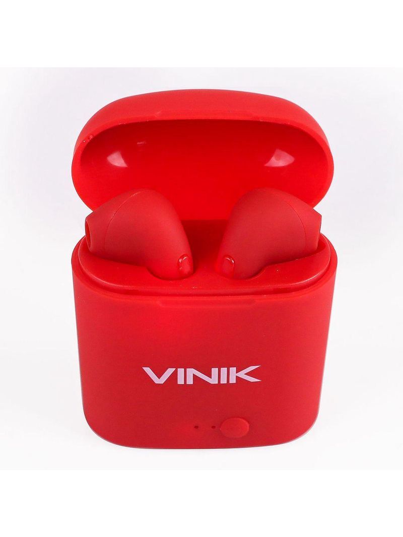 Fone De Ouvido Bluetooth Easy W1+ Tws True Wireless - Vermelho