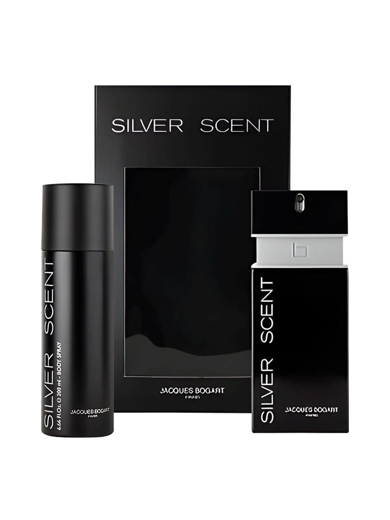 Kit Jacques Bogart Silver Scent Eau De Toilette 100ml + Body Spray 200ml