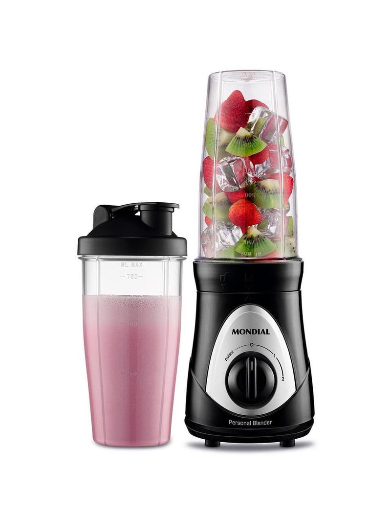 Liquidificador mondial personal blender dg 01 preto 300w com 2 velocidades