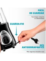 Liquidificador mondial personal blender dg 01 preto 300w com 2 velocidades
