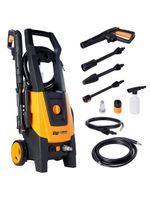 Lavadora de alta pressão wap combate turbo ultra 2600 2100psi com mangueira desentupidora e lança com bico regulável - 1700w