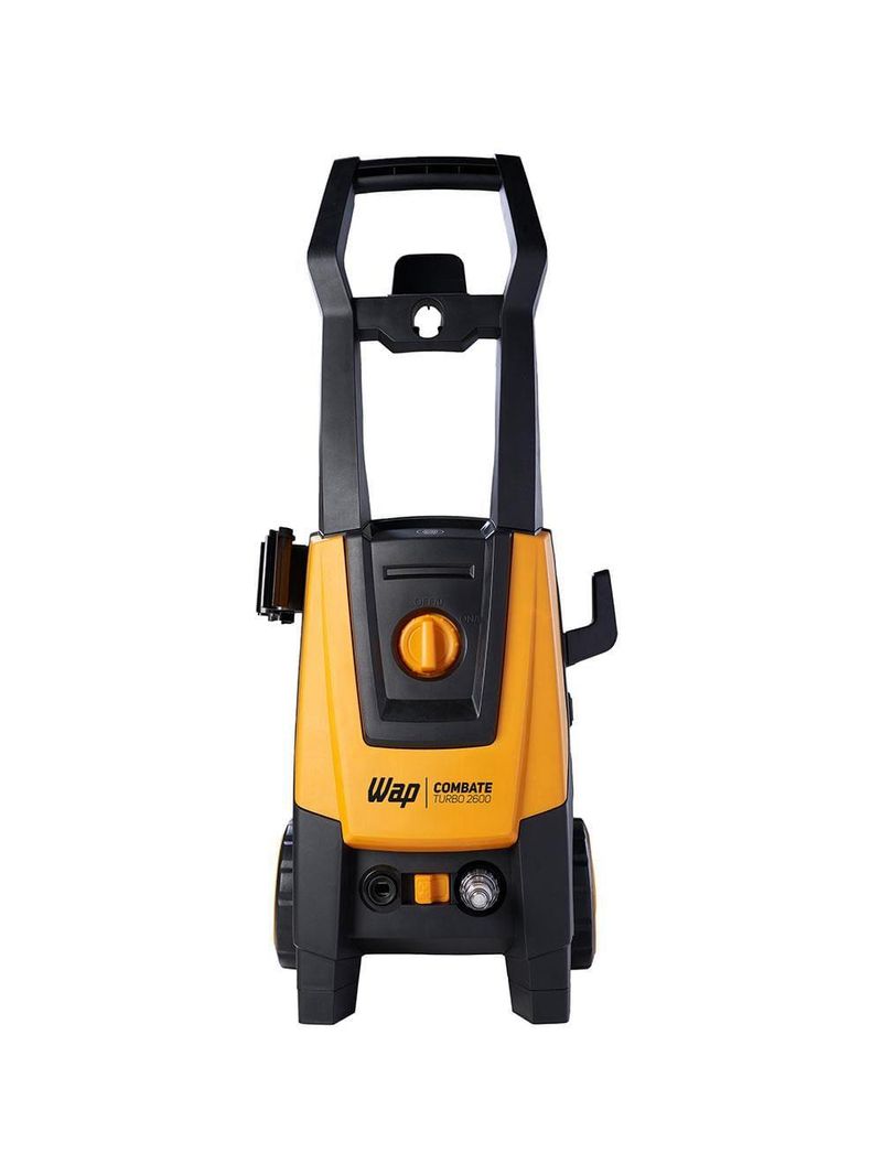 Lavadora de alta pressão wap combate turbo ultra 2600 2100psi com mangueira desentupidora e lança com bico regulável - 1700w