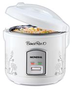 Panela elétrica de arroz mondial bianca rice pe-10 10 xícaras - branca